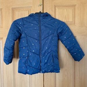 Kids Size 6/6x Blue Polka Dot Jacket